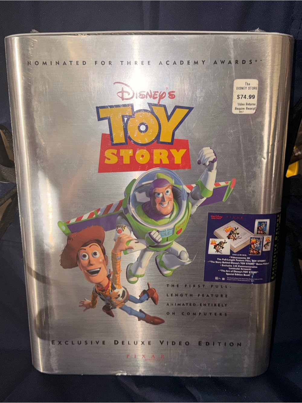 Disney Toy Story Deluxe Kids Collectible Tin - Silver